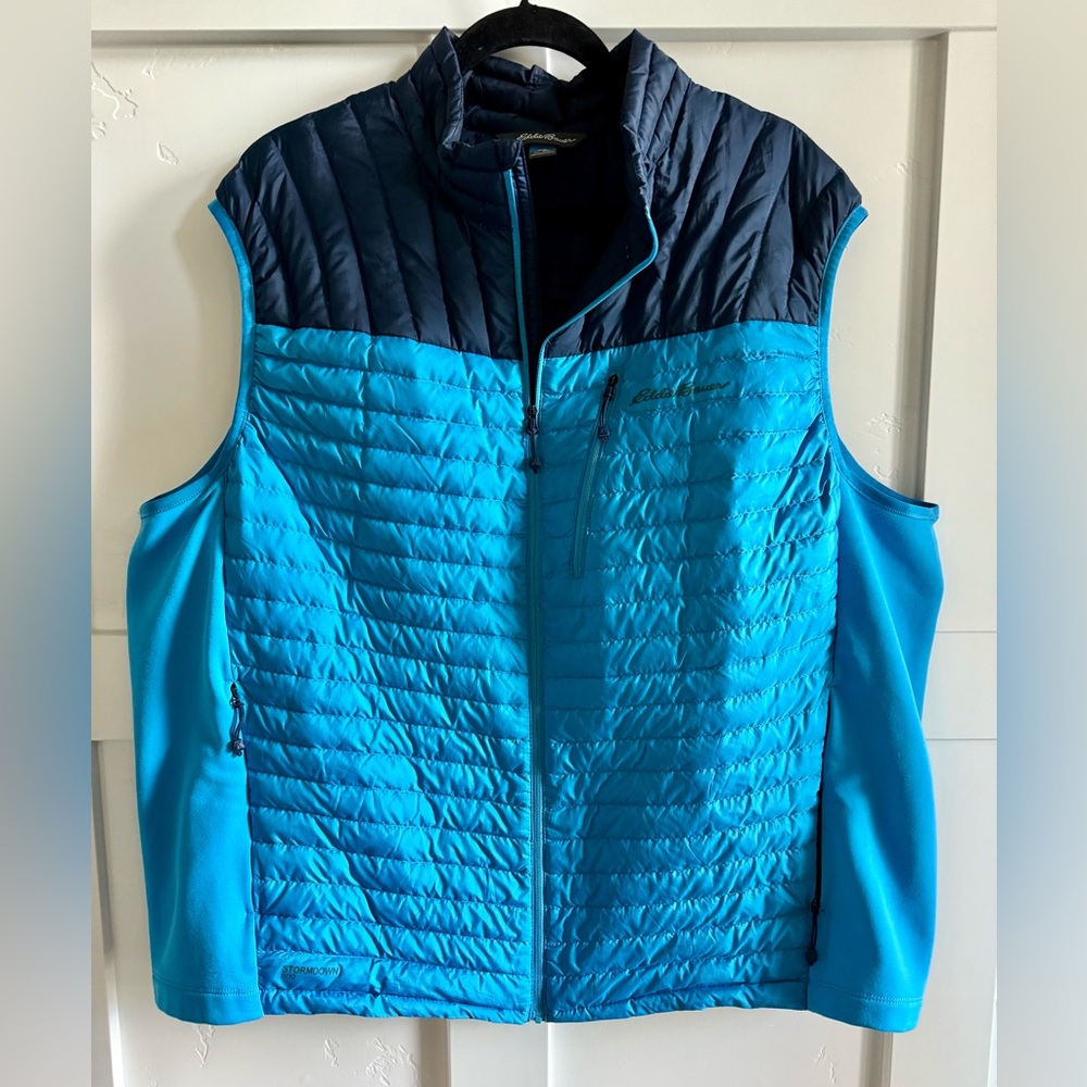 Men’s Eddie Bauer First Ascent Stormdown 800 Down Vest Size 2XL